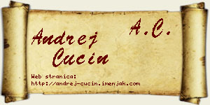 Andrej Cucin vizit kartica